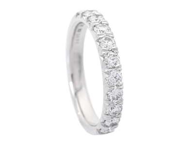 Smycken, ALLIANSRING, 18K vitguld