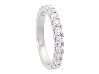 Smycken, ALLIANSRING, 18K vitguld