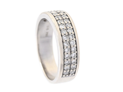 Smycken, RING, 18K rodierat guld