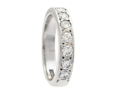 Smycken, ALLIANSRING, 18K vitguld