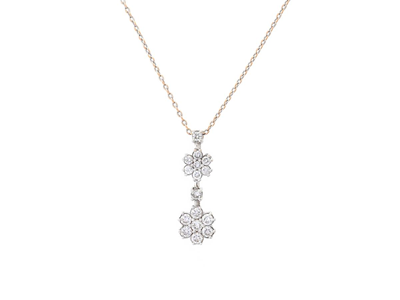 Smycken, COLLIER, 18K vitguld