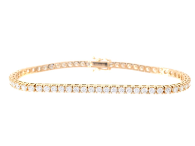 Smycken, TENNISARMBAND, 18K guld