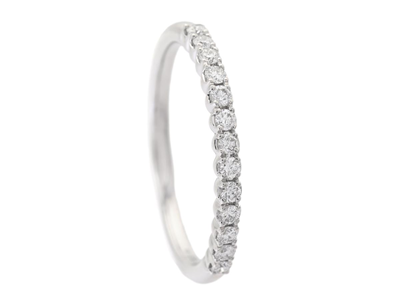 Smycken, ALLIANSRING, 18K vitguld