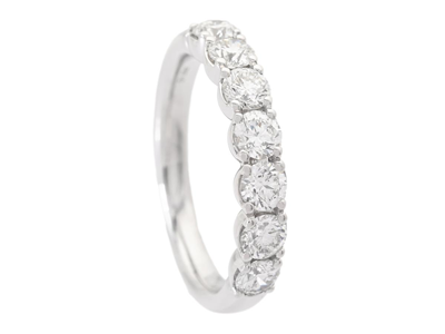 Smycken, ALLIANSRING, 18K vitguld