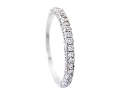 Smycken, RING, 18K vitguld