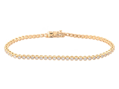 Smycken, TENNISARMBAND, 18K guld