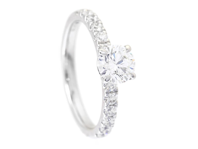 Smycken, RING, 18K vitguld