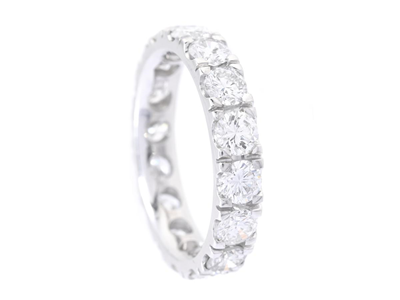 Smycken, HELALLIANSRING, 18K vitguld