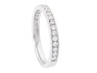 Smycken, ALLIANSRING, 18K vitguld