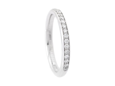 Smycken, ALLIANSRING, 18K vitguld
