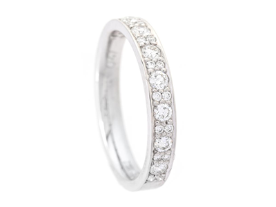 Smycken, ALLIANSRING, 18K vitguld