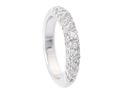 Smycken, RING, 18K vitguld