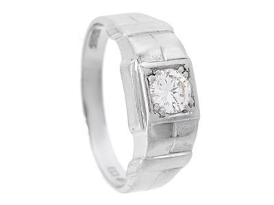 Smycken, RING, 18K vitguld