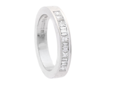 Smycken, ALLIANSRING, 18K vitguld