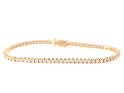 Smycken, TENNISARMBAND, 18K guld