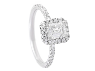 Smycken, RING, 18K vitguld
