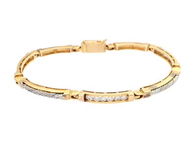 Smycken, ARMBAND, 14K guld/vitguld