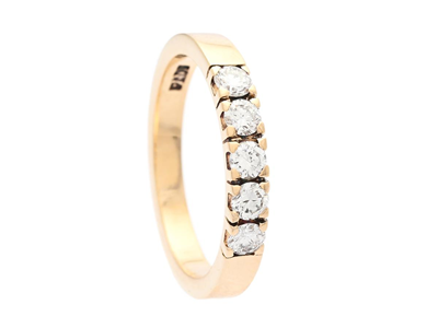 Smycken, ALLIANSRING, 14K guld