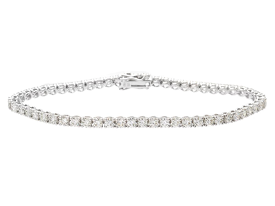 Smycken, TENNISARMBAND, 18K vitguld