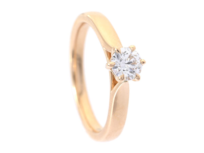 Smycken, ENSTENSRING, 18K guld