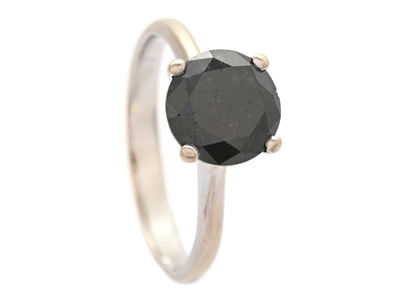 Smycken, ENSTENSRING, 18K vitguld