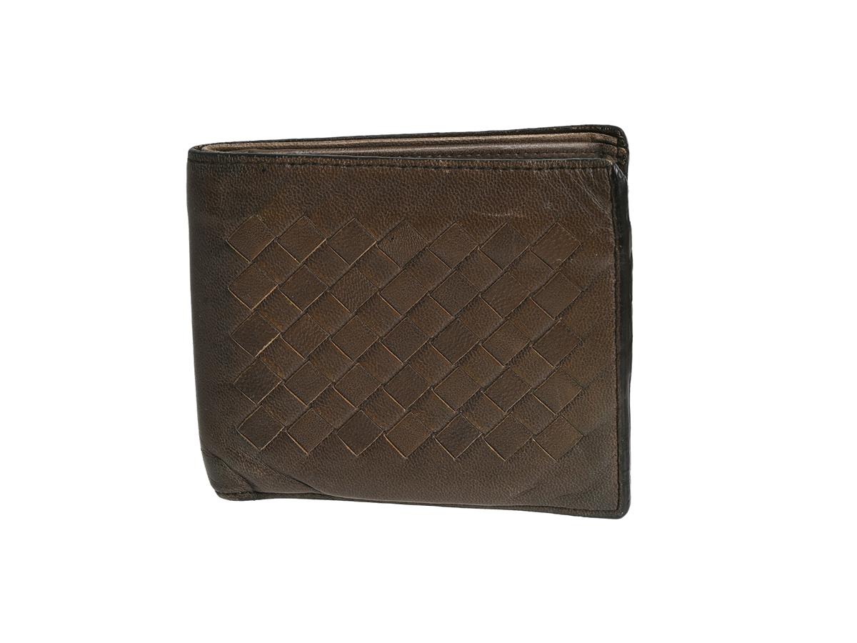 PLÅNBÖCKER, BOTTEGA VENETA, brunt läder, 11x9 cm, sedel, kort, bruksslitage.