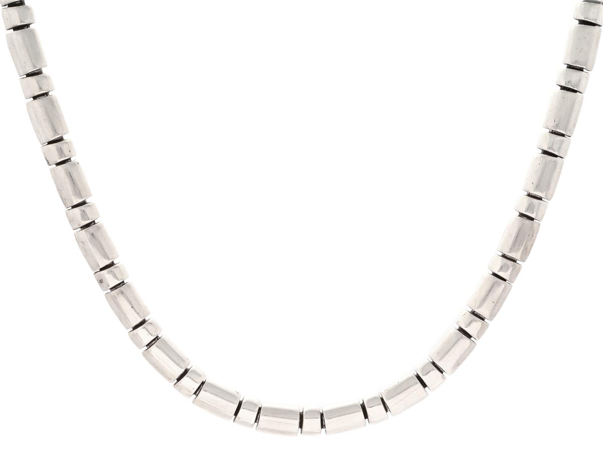 COLLIER, sterlingsilver, stela länkar, längd ca 48 cm, vikt ca 67,3 g.