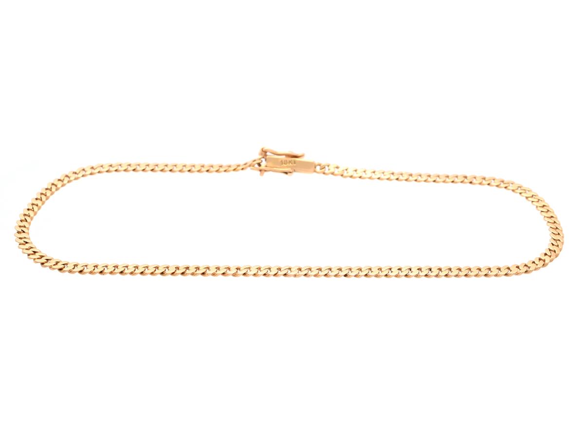 ARMBAND, 18K guld, pansarlänk, kistlås, längd 18,5 cm, säkerhetsåttor, vikt ca 2,7 g.
