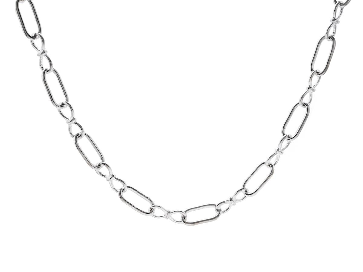 COLLIER, sterlingsilver, justerbar längd 41,5-44 cm, vikt ca 22,6 g.