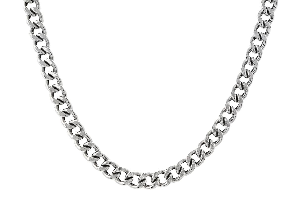 COLLIER, sterlingsilver, pansarlänk, längd ca 42 cm, vikt 25,8 g.