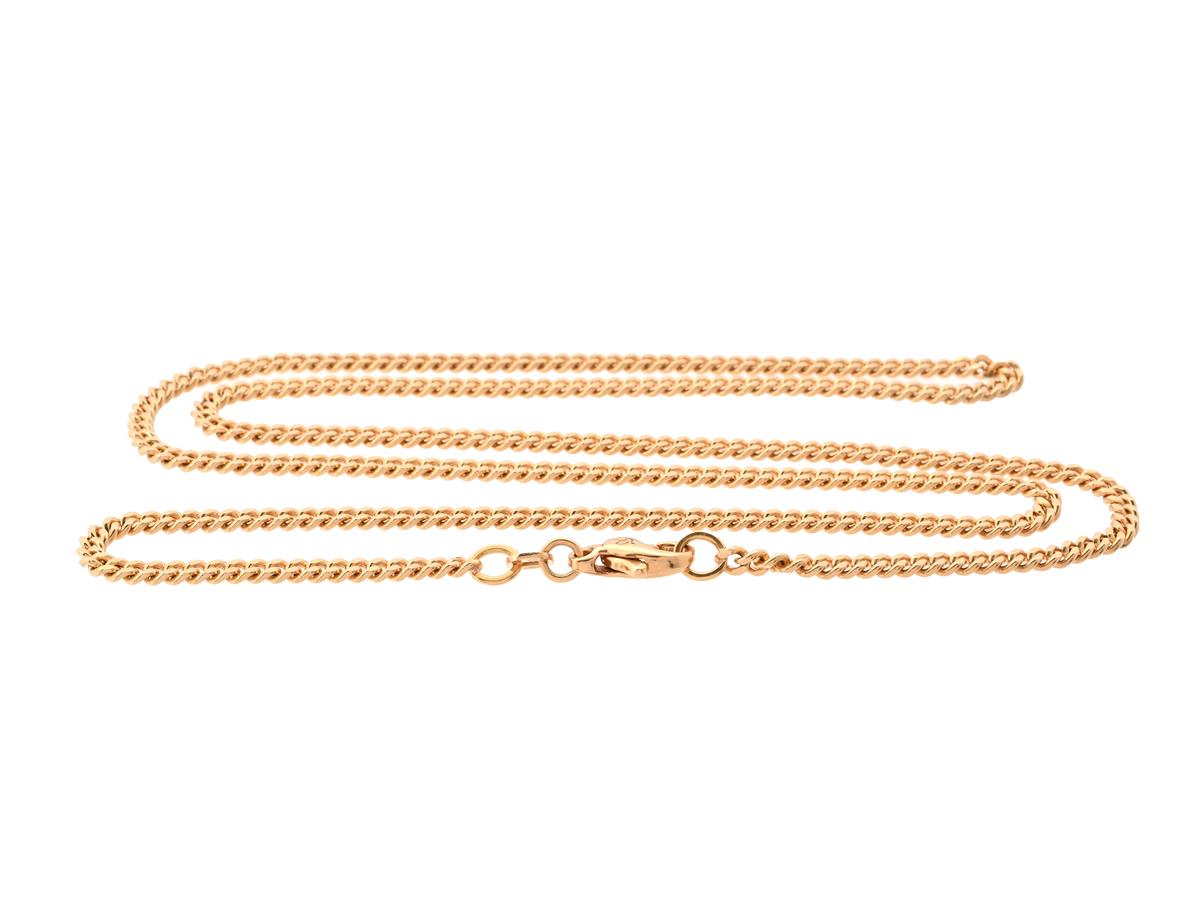 HALSKEDJA, 18K guld, pansarlänk, Balestra, längd 59,5 cm, vikt 19,3 g.