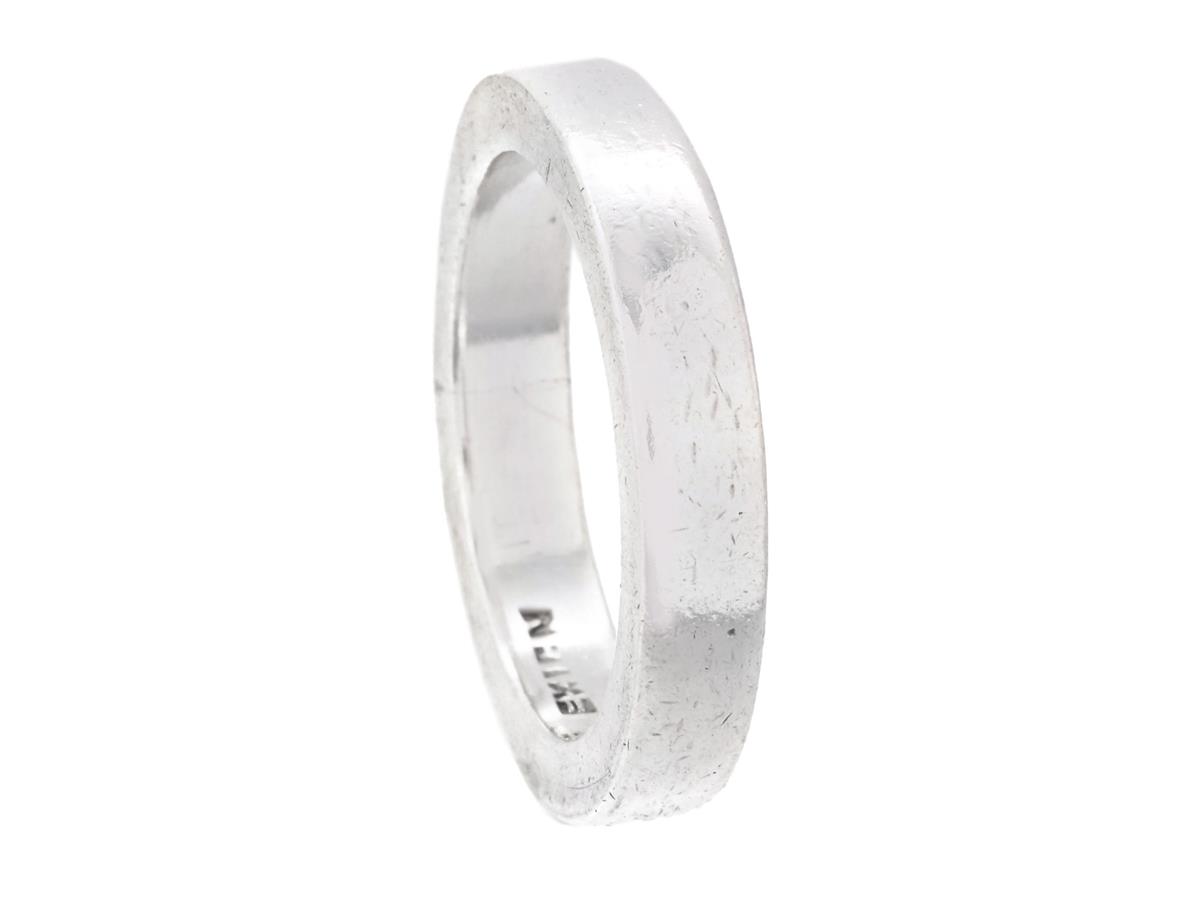 SLÄT RING, sterlingsilver, Exign, stl 19,5 mm, bredd 4,4 mm, vikt 9,2 g.
