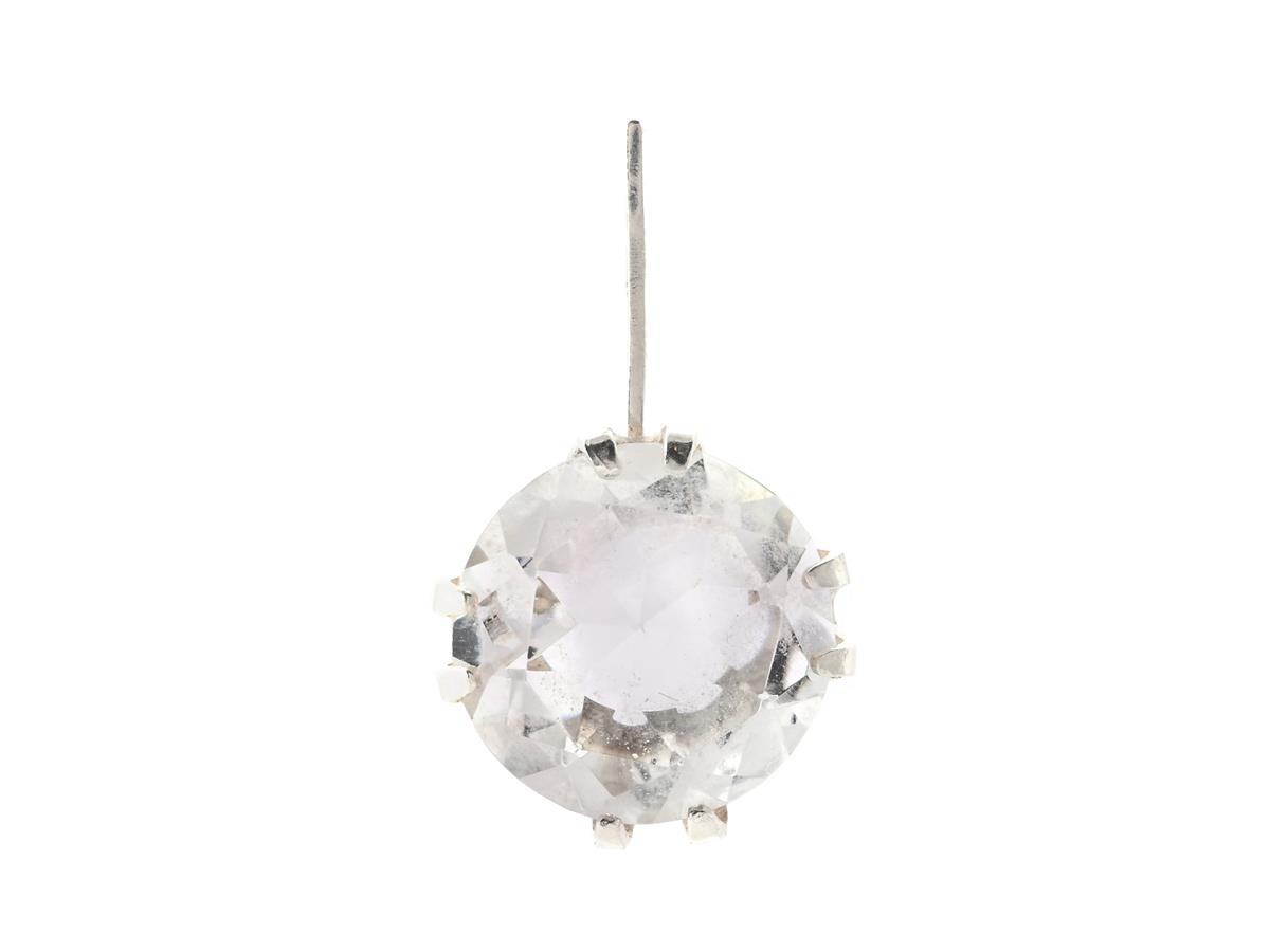 HÄNGE, sterlingsilver, vit sten, Finland, höjd 2,8 cm, vikt 3,6 g.