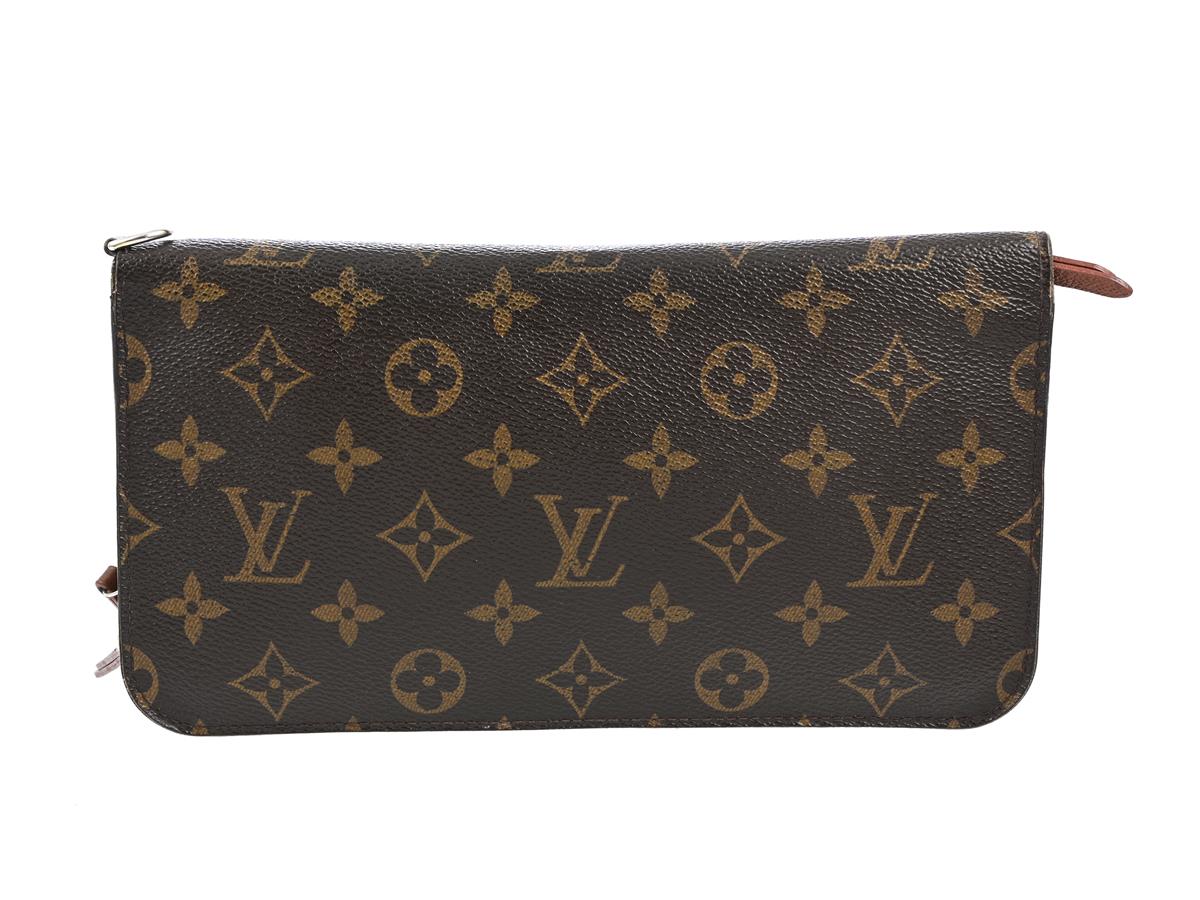 PLÅNBOK, LOUIS VUITTON, Organizer Wallet, monogram canvas, guldfärgade beslag, 24x13x3 cm, märkt CA2160, år 2010, dustbag.