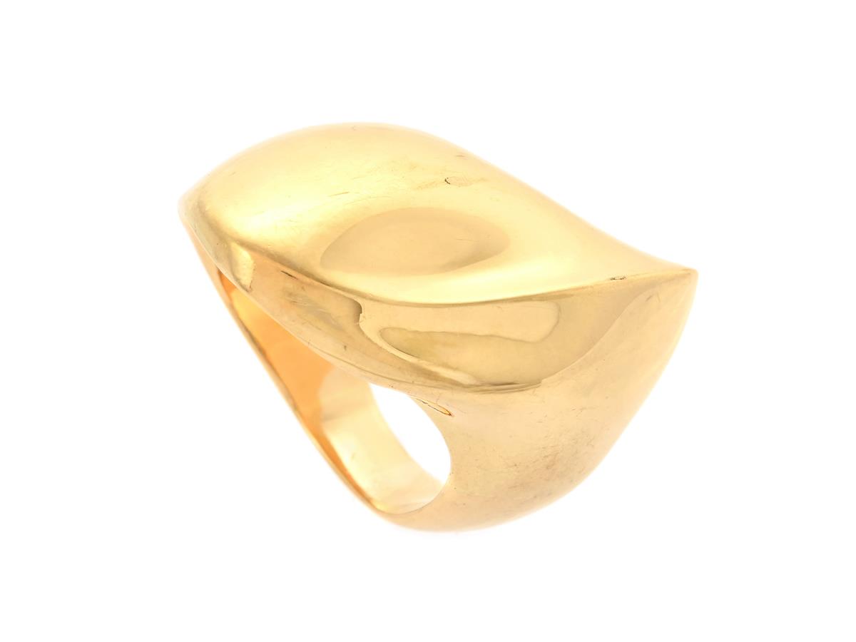 GEORG JENSEN, ring, 18K guld, nr 1091, design Nanna Ditzel, Danmark, stl 17,75 mm, vikt 15,6 g, orginaletui.