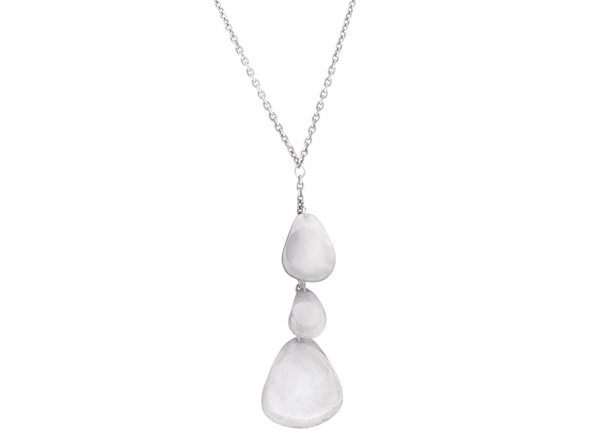 EFVA ATTLING, collier, Rose petal, sterlingsilver, längd 40 cm, vikt 21,2 g.
