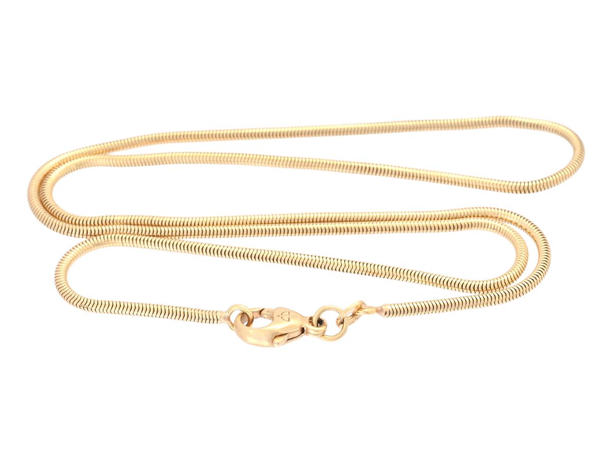 HALSKEJDA, 18K guld, ormlänk, längd 44 cm, vikt 10,2 g.