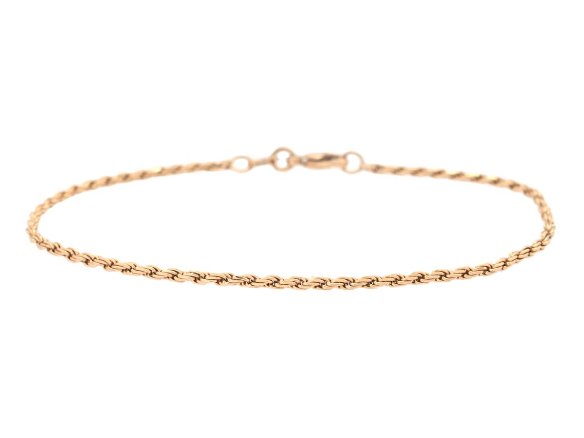 ARMBAND, 18K guld, kordell, längd 18 cm, vikt 2,9 g.