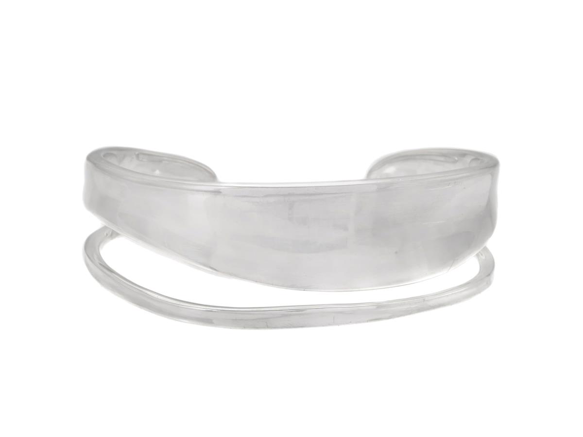 GEORG JENSEN, armring, Marcia, modell 618 A, sterlingsilver, design av Vivianna Torun Bülow-Hübe, storlek large, vikt 38,8 g.