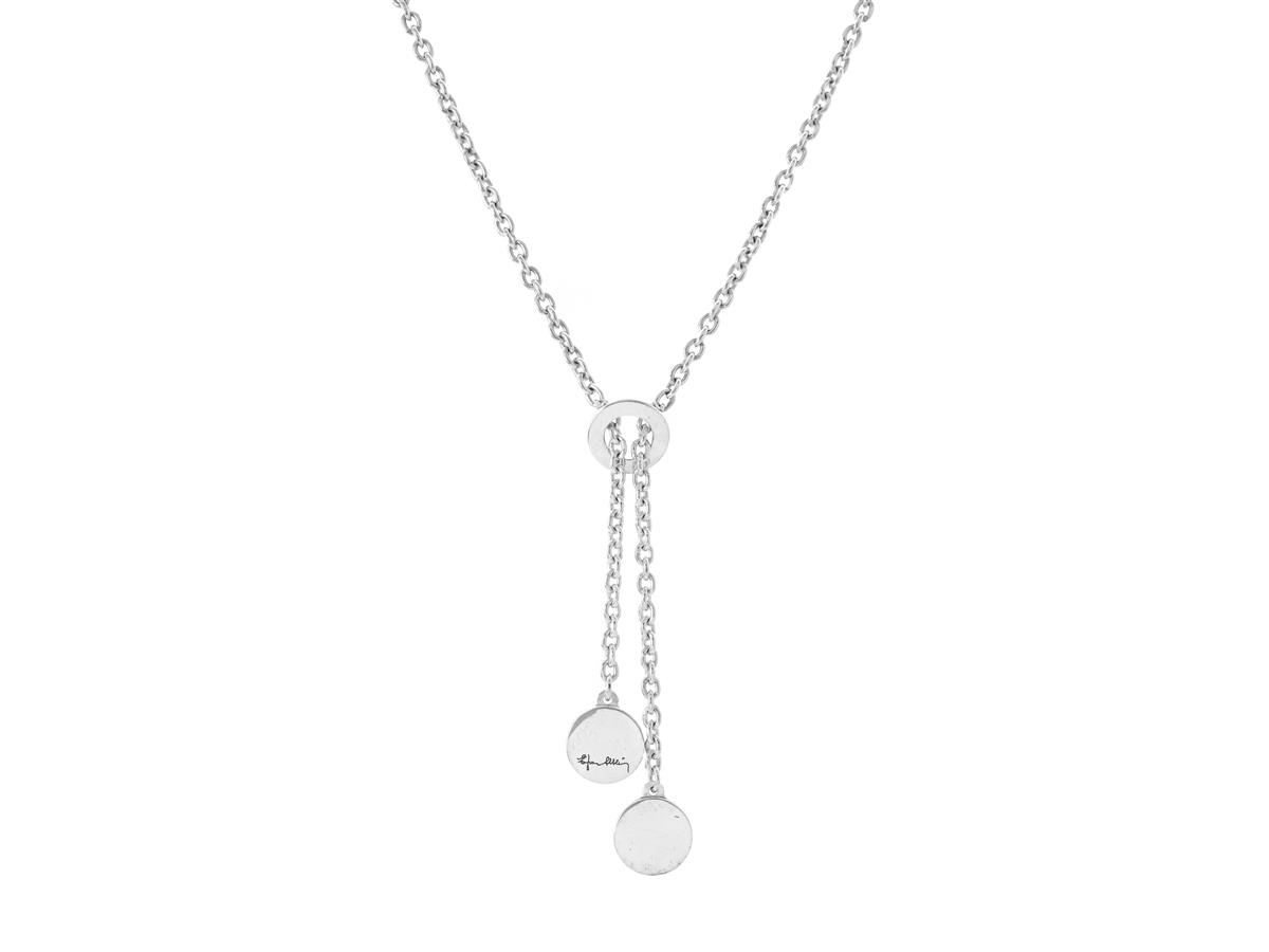 EFVA ATTLING, collier, Twin Dots, sterlingsilver, längd 45 cm, vikt 15,6 g, ask.