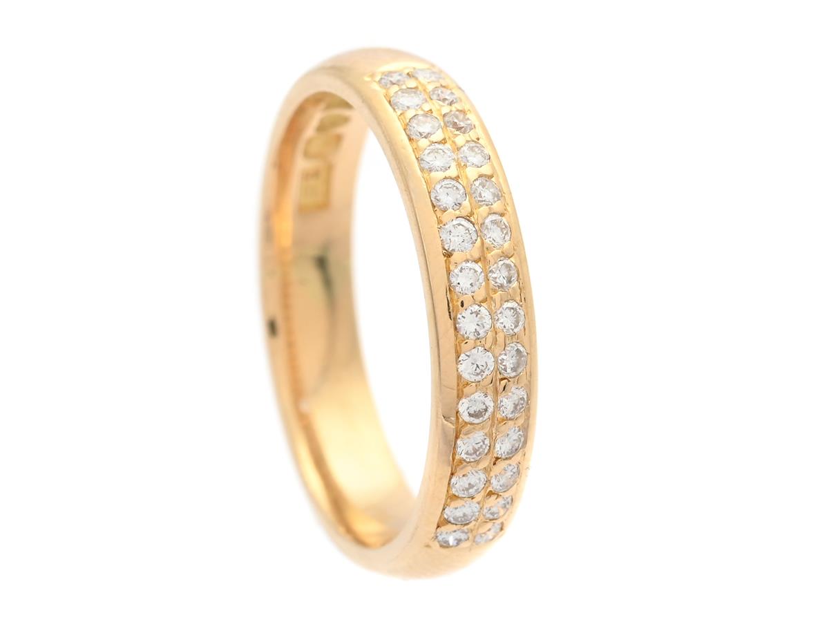 ENGELBERT, ring, 18K guld, briljantslipade diamanter 0,28 ctv, ca TW/VS, Stockholm 1999, stl 16,75 mm, vikt 4,4 g.