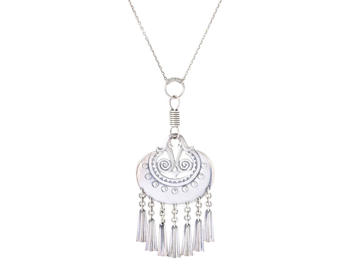 KALEVALA KORU, collier, sterlingsilver, 1976, längd ca 70 cm, vikt 26,3 g.