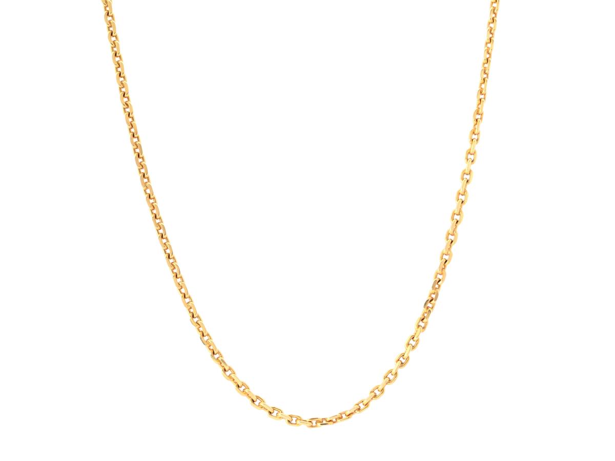 HALSKEDJA, 18K guld, spets ankarlänk, längd 51 cm, vikt 31,2 g.