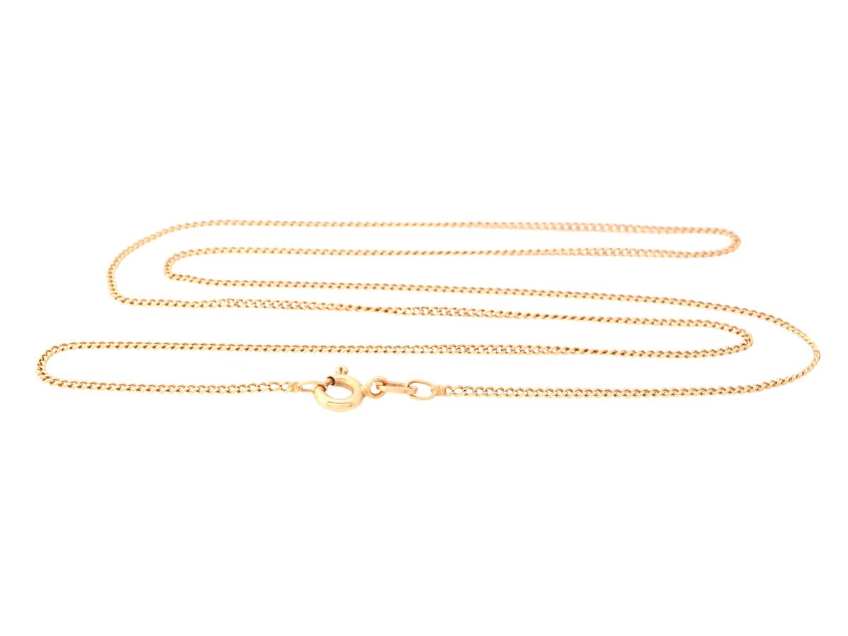 HALSKEDJA, 18K guld, pansarlänk, längd 50 cm, vikt 3,0 g.