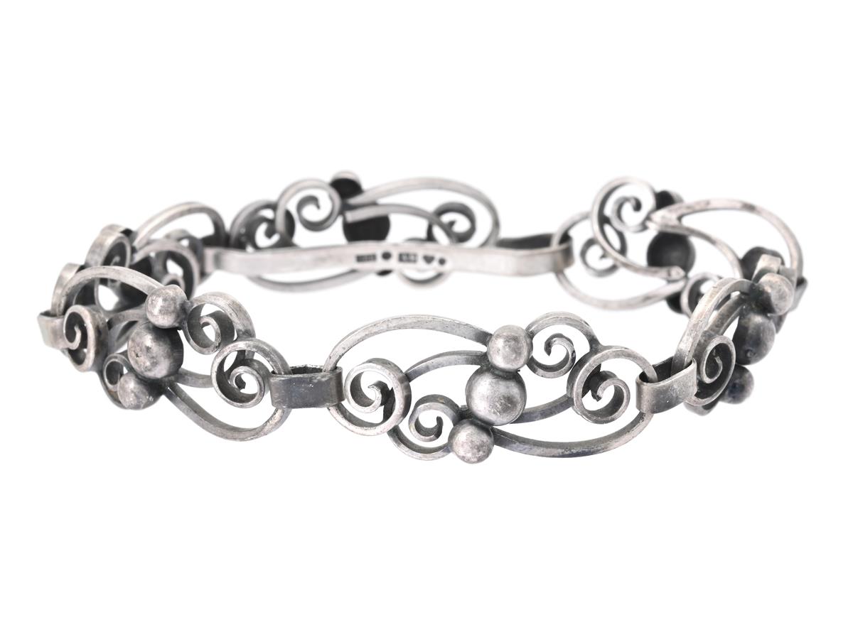 ARMBAND, silver, Per Eriksson Stilsmycken, Helsingborg 1951, längd 21,5 cm, vikt 23,7 g.