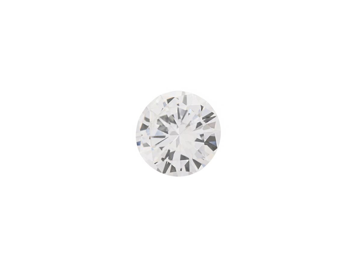DIAMANT, briljantslipad, 0,50 ct, TW(F)/VS1, låg krona och stort bord.