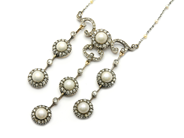 Smycken - COLLIER, silver/14K guld - View 3
