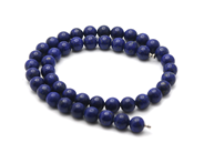 Smycken, COLLIER, 10 mm kulor i lapis lazuli, i auktion: Moderna – Lördag 14 juni 2014