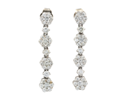 Smycken, ÖRHÄNGEN, 18K vitguld, i auktion: Moderna – Lördag 14 juni 2014