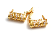 Smycken - Örhängen ett par 18K med stenar 5,4g - View 1